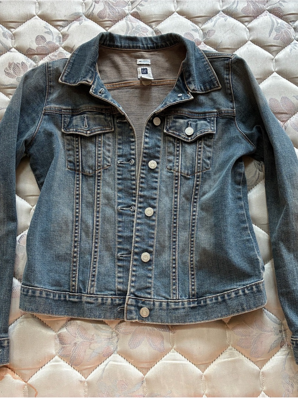 GAP Washed Blue Denim Jacket for Women